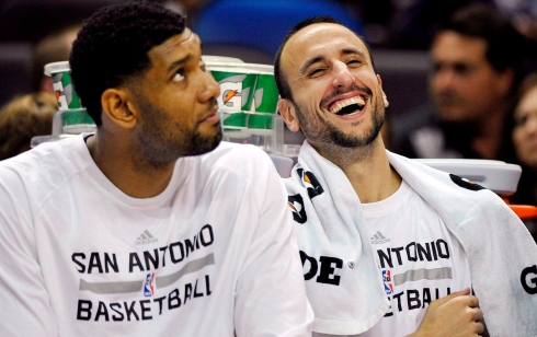 Tim Duncan et Manu Ginobili