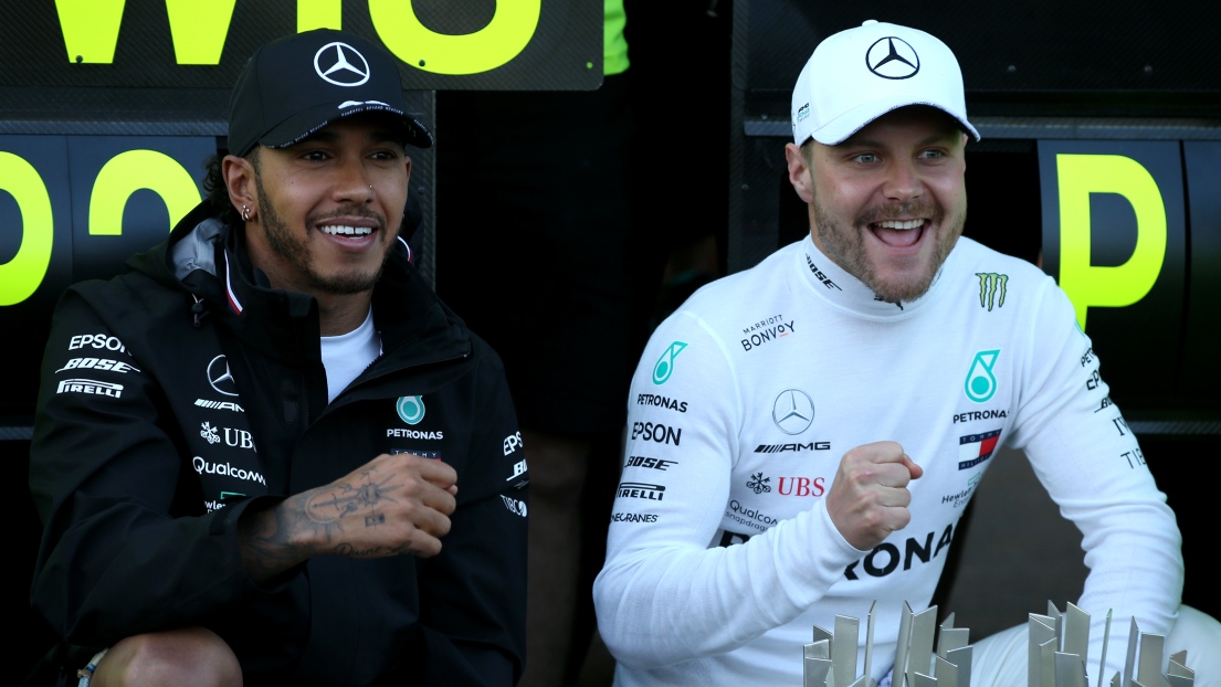 Lewis Hamilton et Valtteri Bottas