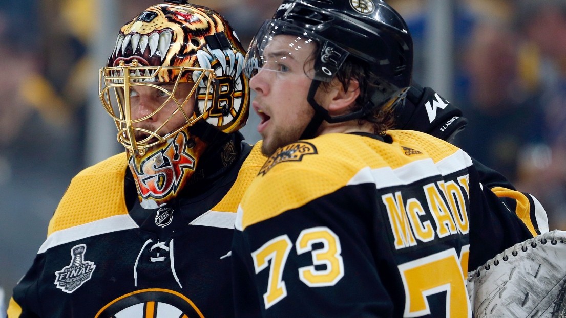 Tuukka Rask et Charlie McAvoy