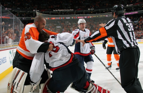 Ray Emery et Braden Holtby