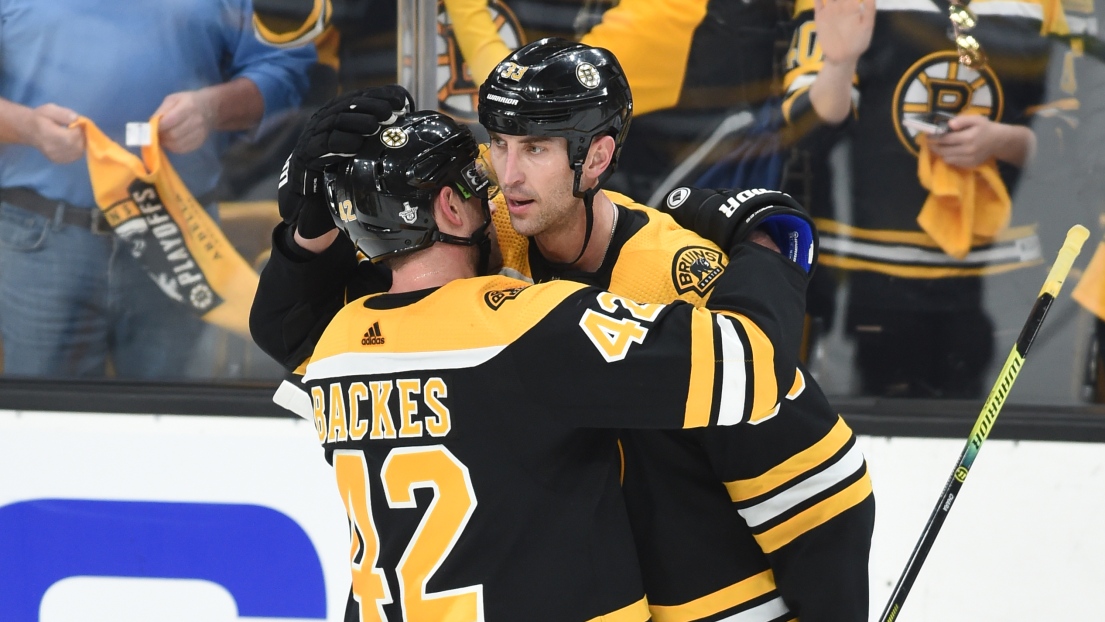 David Backes et Zdeno Chara