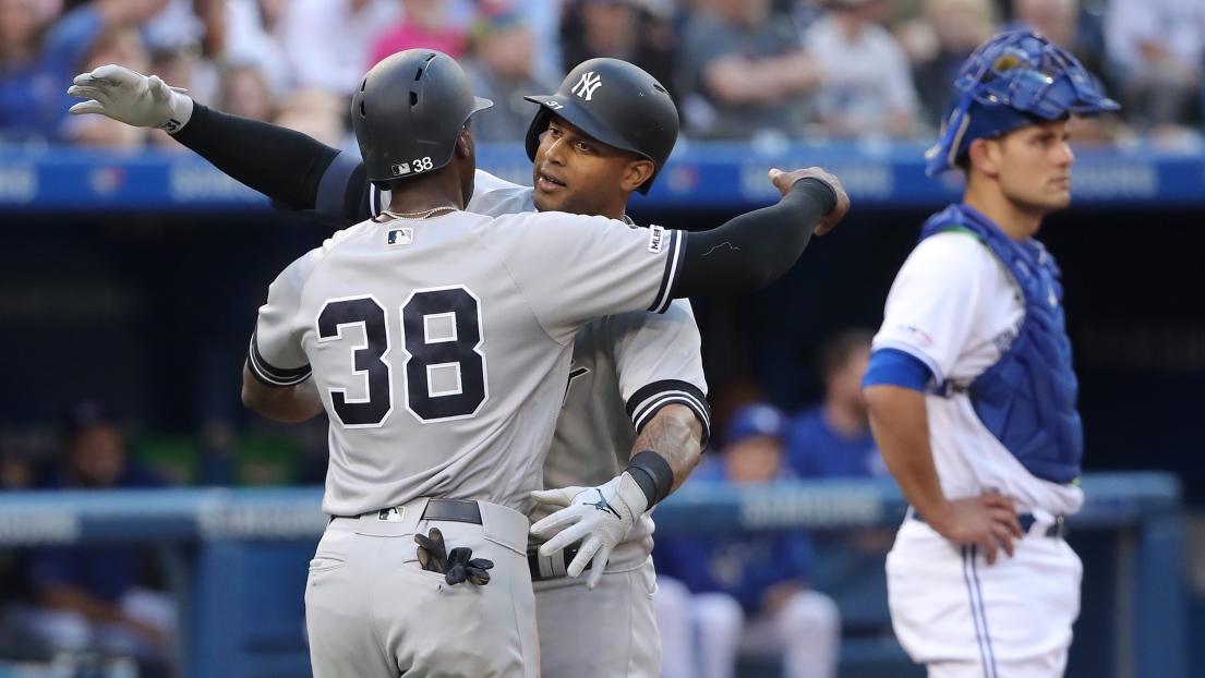 Cameron Maybin et Aaron Hicks