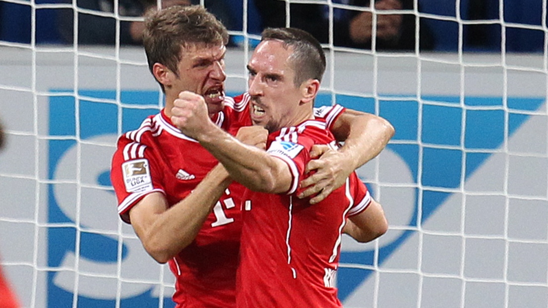 Thomas Mueller et Franck Ribery