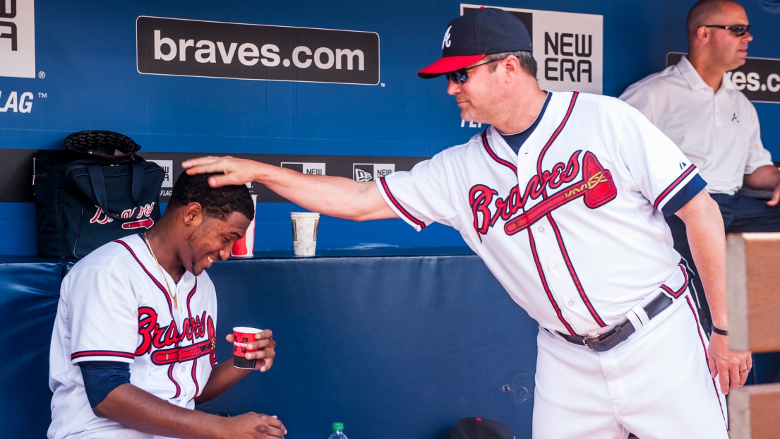 Roger McDowell et Julio Teheran