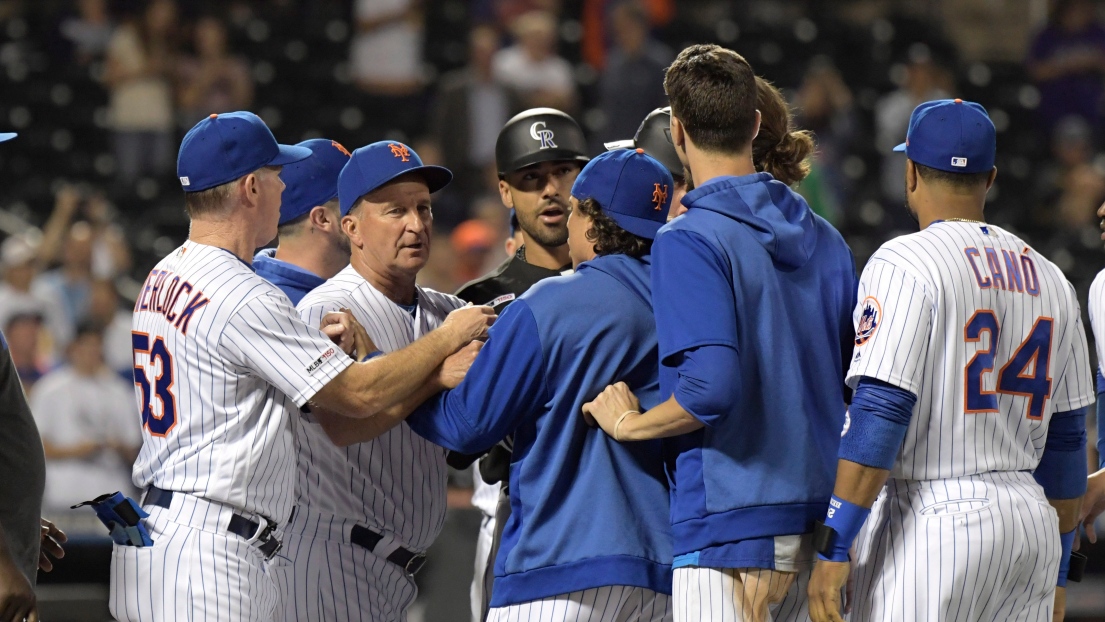 Mêlée entre les Mets et les Rockies