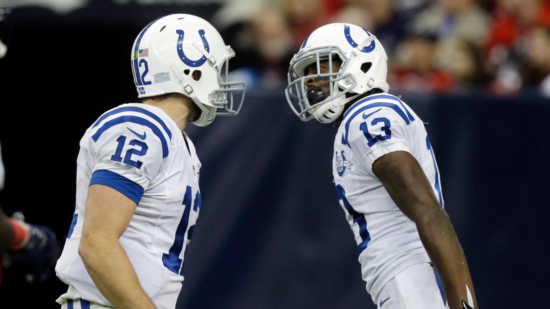 Andrew Luck et T.Y. Hilton