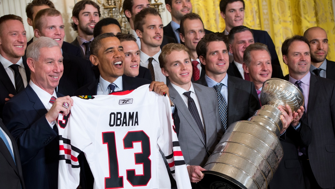 Les Blackhawks de Chicago à la Maison-Blanche