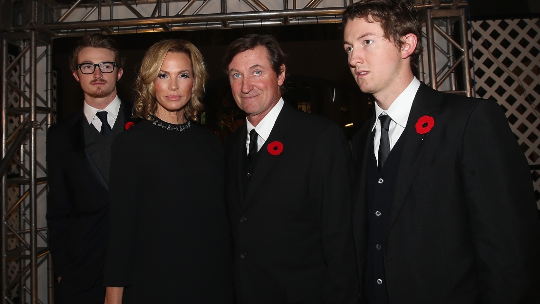 Trevor, Janet, Wayne et Ty Gretzky