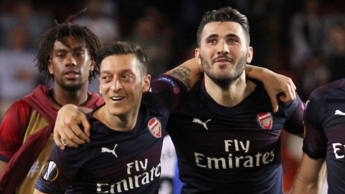 Mesut Özil et Sead Kolasinac