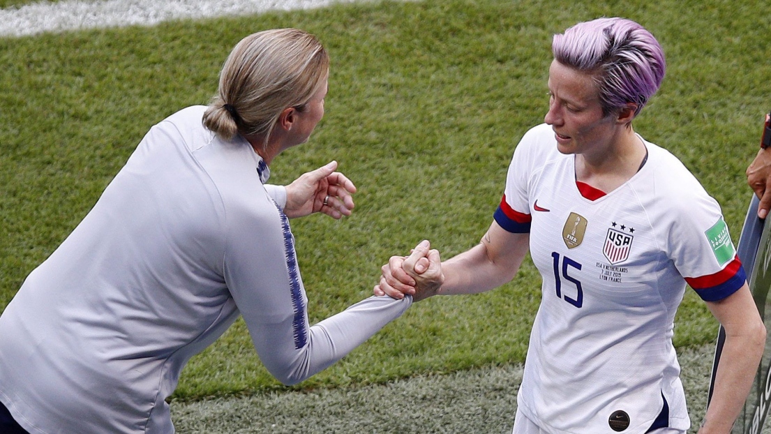 Jill Ellis et Megan Rapinoe