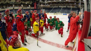 Entraînement de l'équipe russe