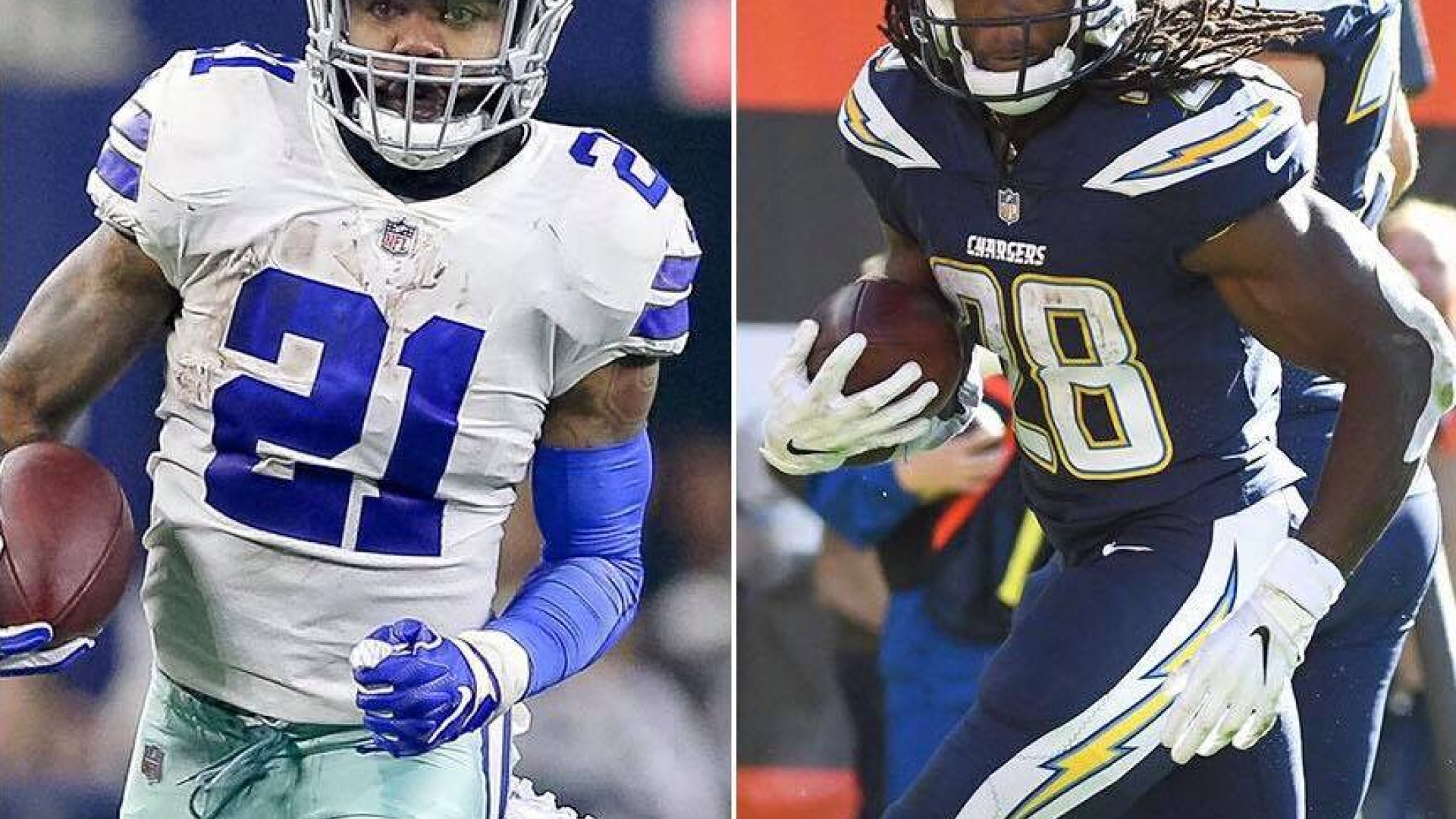 Ezekiel Elliott et Melvin Gordon