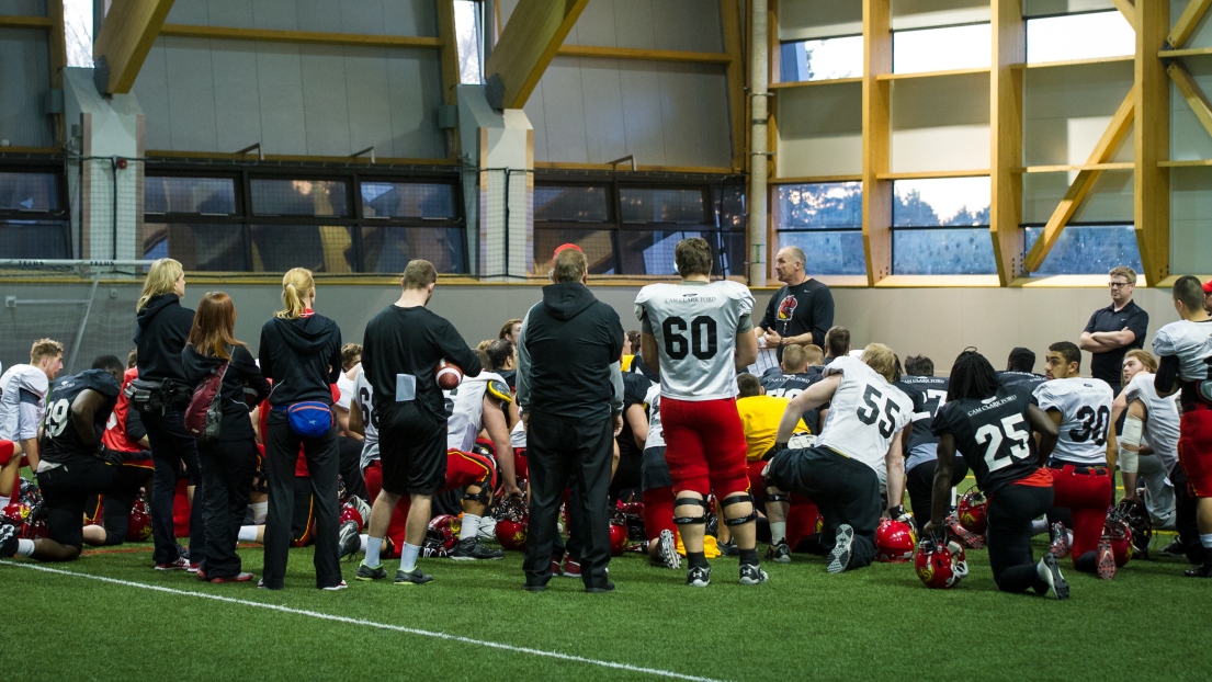 Dinos Calgary entraînement