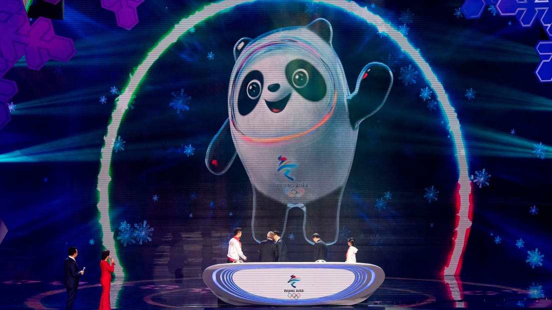 La mascotte des Jeux olympiques de 2022 à Pékin