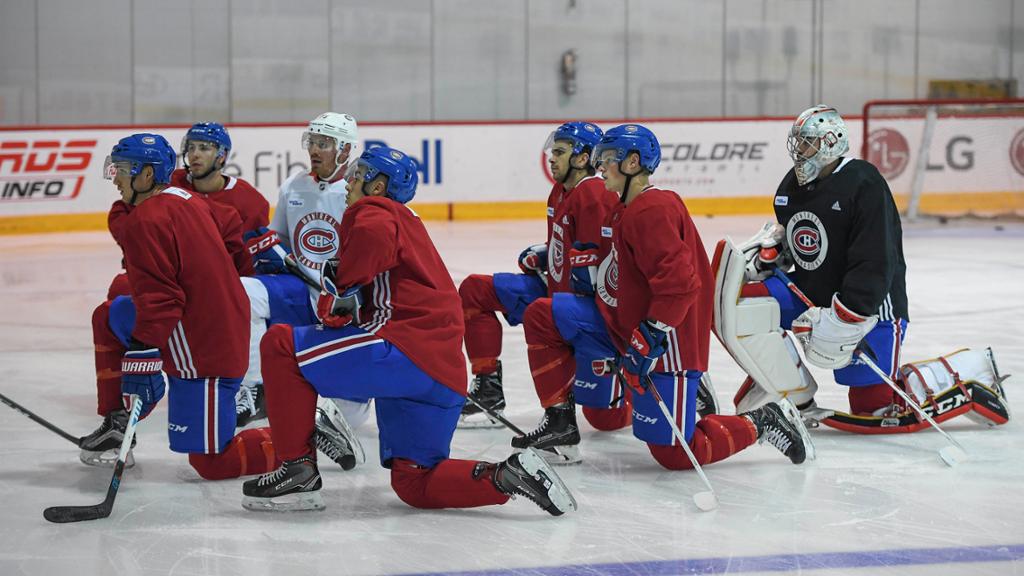 Kevin Dufour au camps du Canadiens de Montréal