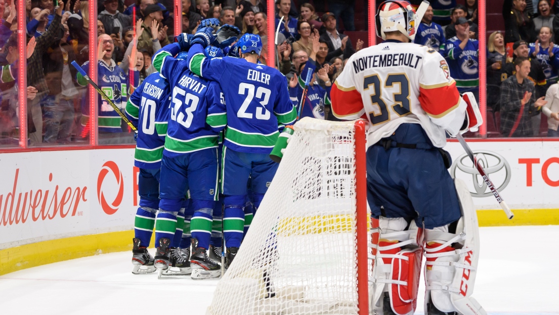 LNH les Canucks font la vie dure à Samuel Montembeault et l'emportent