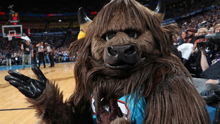 Rumble the bison, mascott NBA 