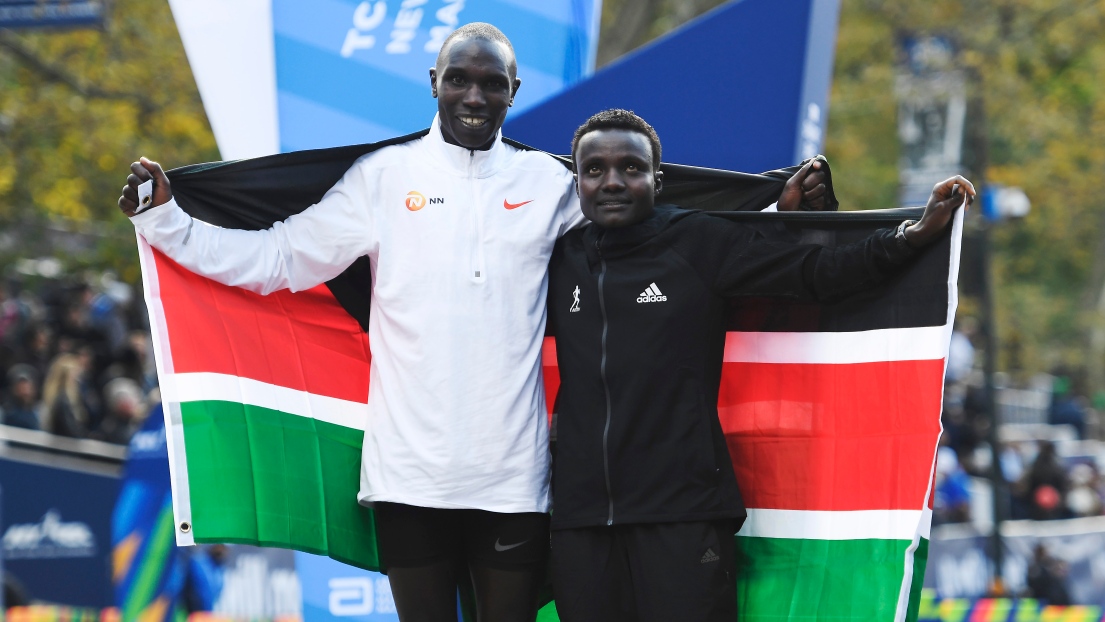 Geoffrey Kamworor et Joyciline Jepkosgei 