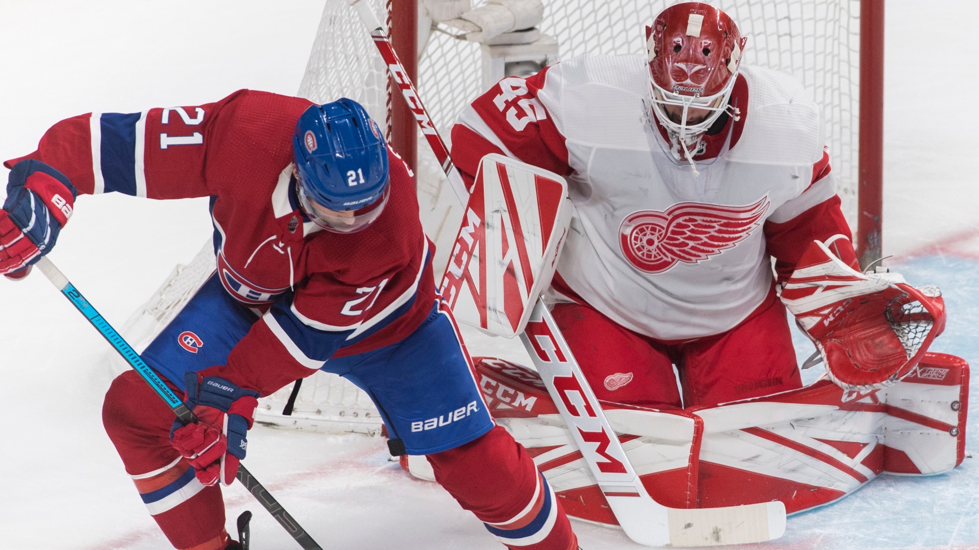 Nick Cousins et Jonathan Bernier