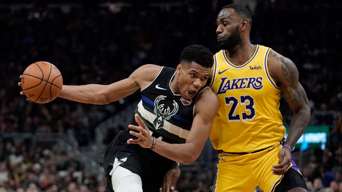 Giannis Antetokounmpo et LeBron James