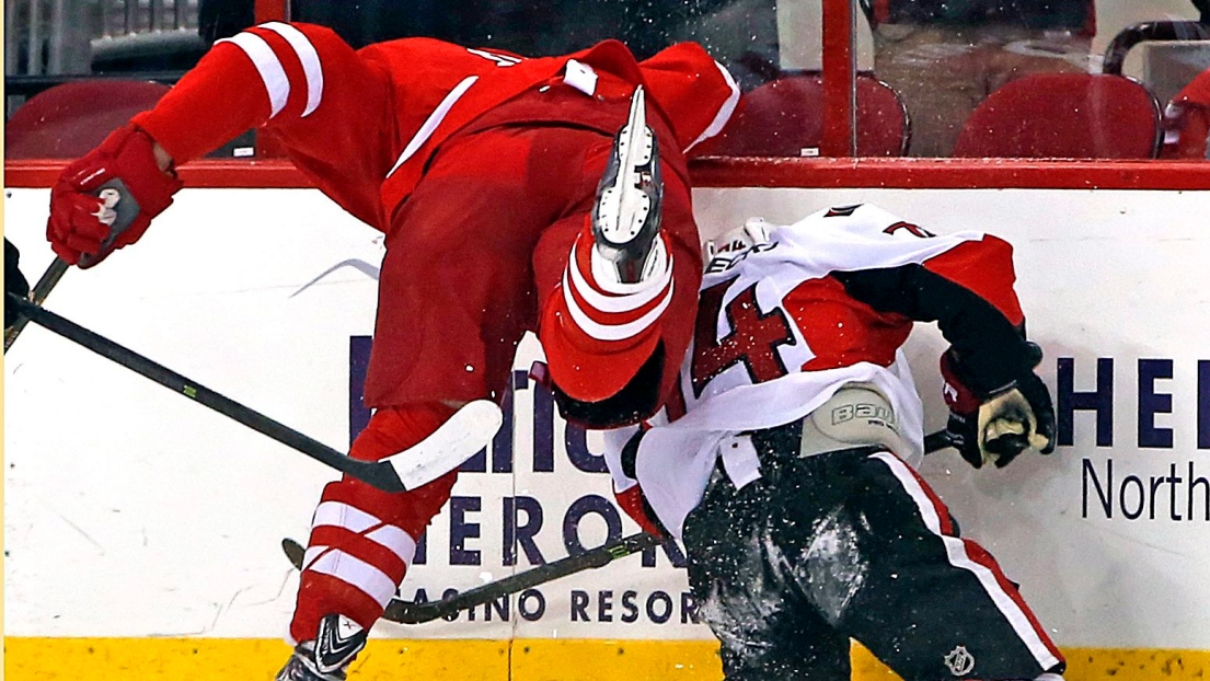 Kevin Westgarth et Mark Borowiecki 