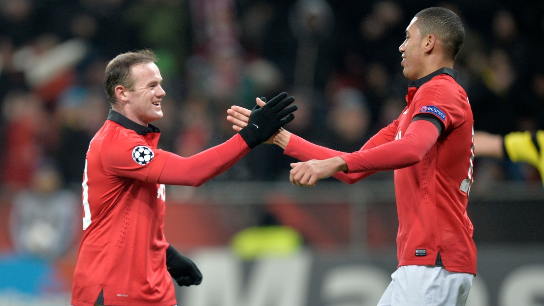 Wayne Rooney et Chris Smalling