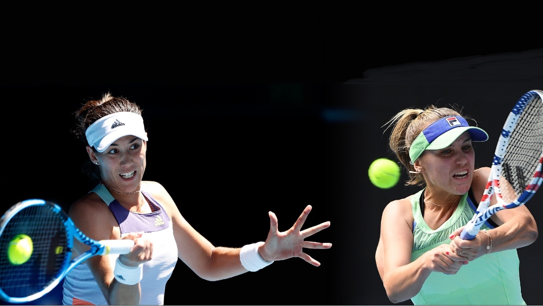 Garbine Muguruza et Sofia Kenin 