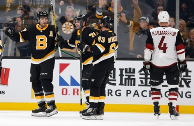 Trois points de Bergeron, victoire des Bruins