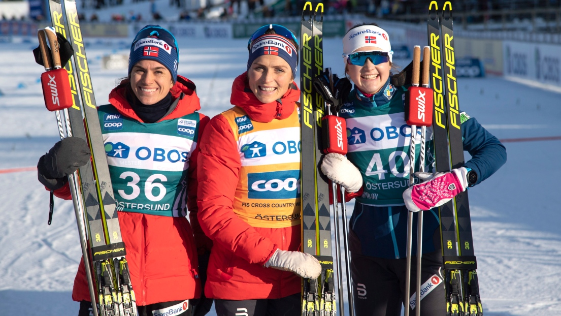 Therese Johaug, Heidi Weng et Ingvild Flugstad Ostberg