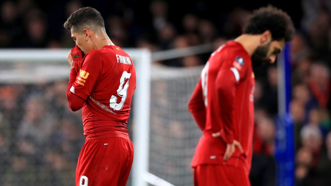 Roberto Firmino et Mohamed Salah