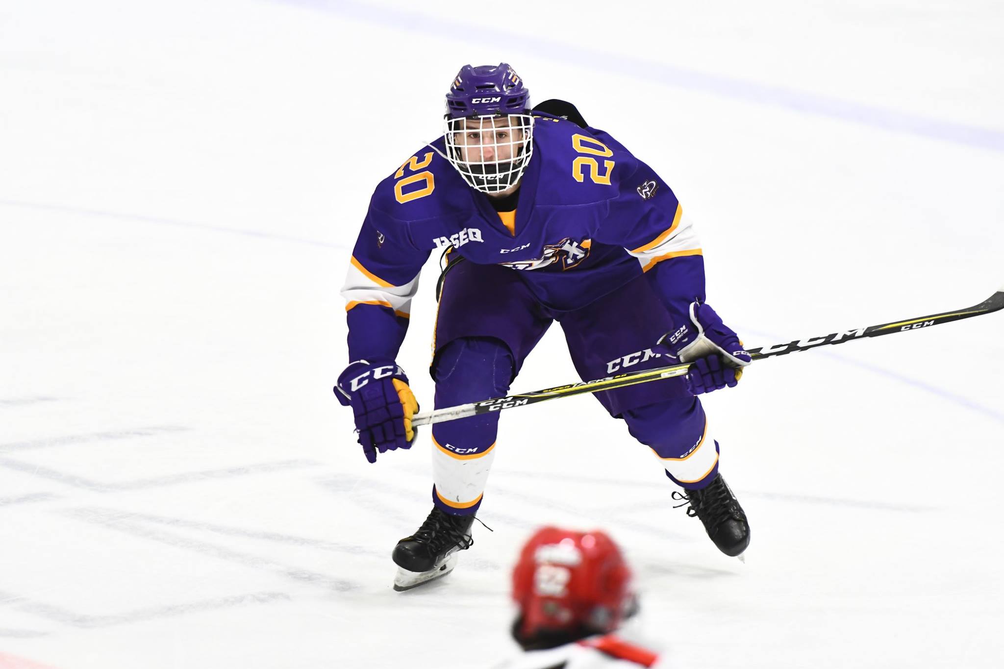 Zachary Gagné dans l'uniforme des Lynx du PWD