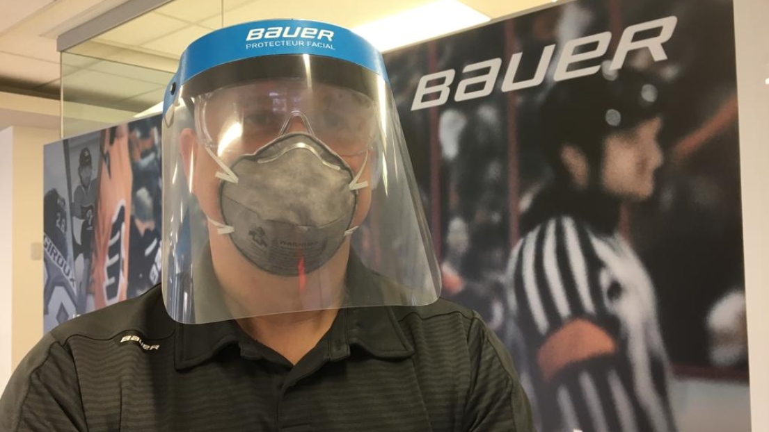 Un prototype de masque Bauer