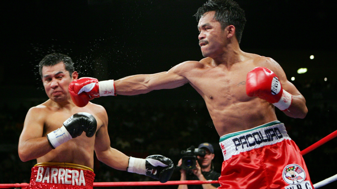 Maco Antonio Barrera et Manny Pacquiao