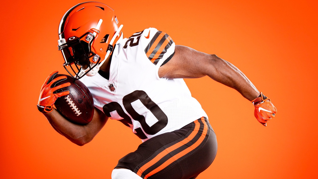 Le nouvel uniforme des Browns de Cleveland.