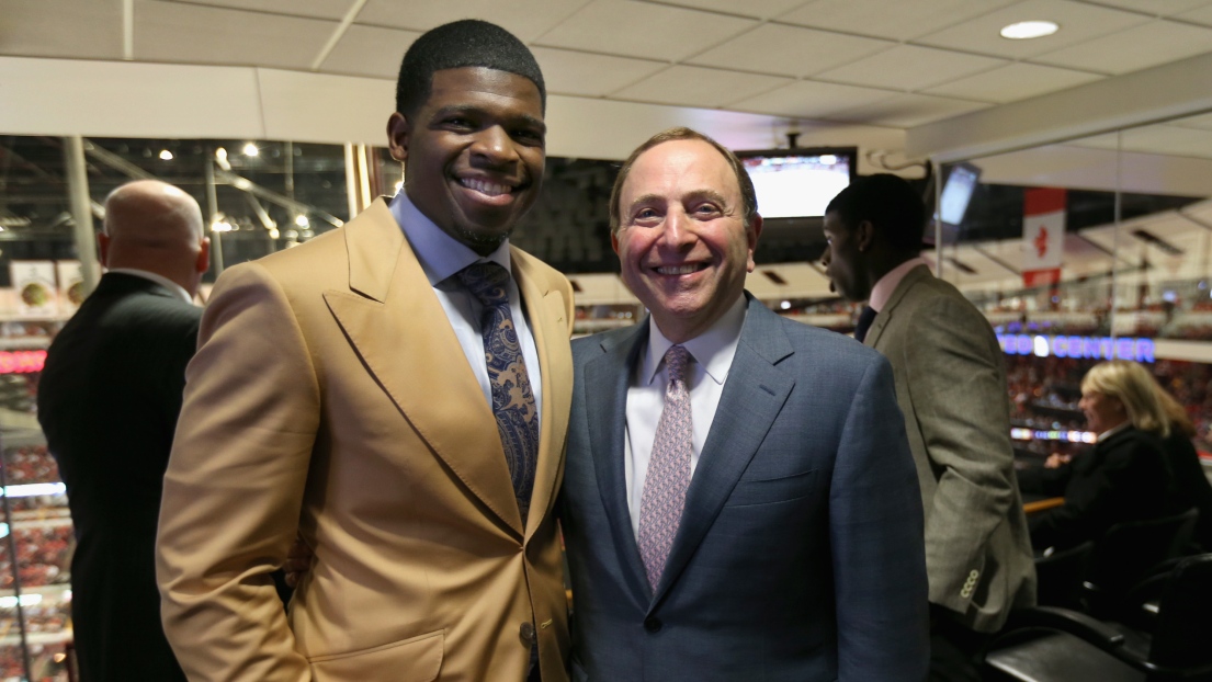 P.K. Subban et Gary Bettman