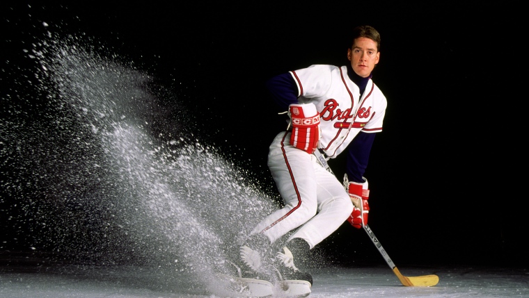 Tom Glavine au hockey