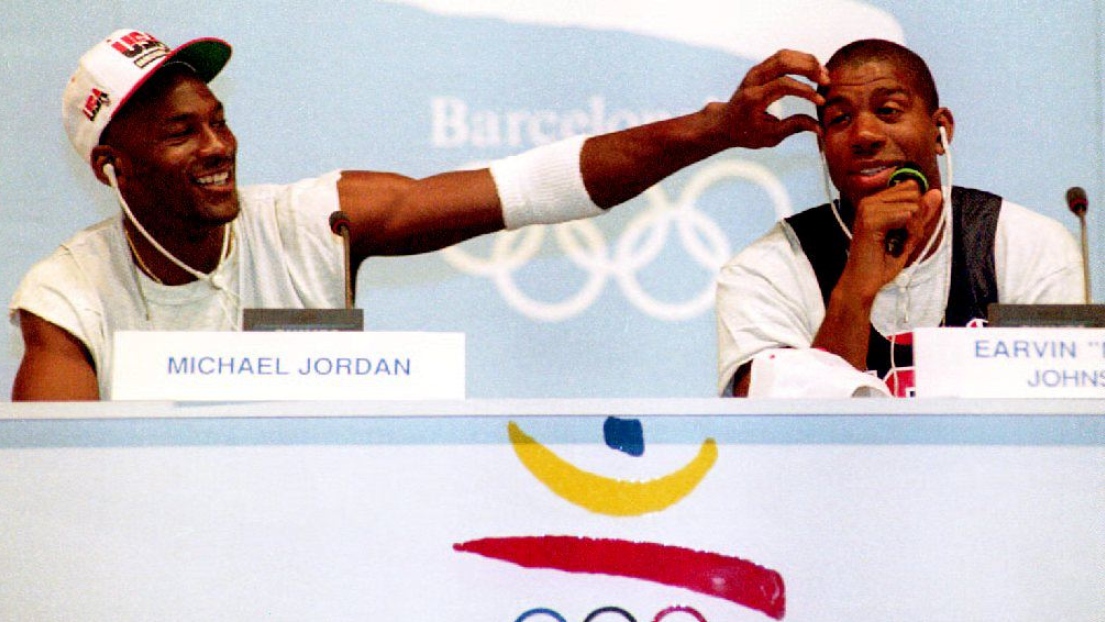 Michael Jordan et Ervin ''Magic'' Johnson