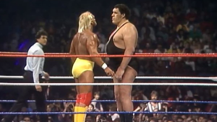 Hulk Hogan et André le Géant en 1987