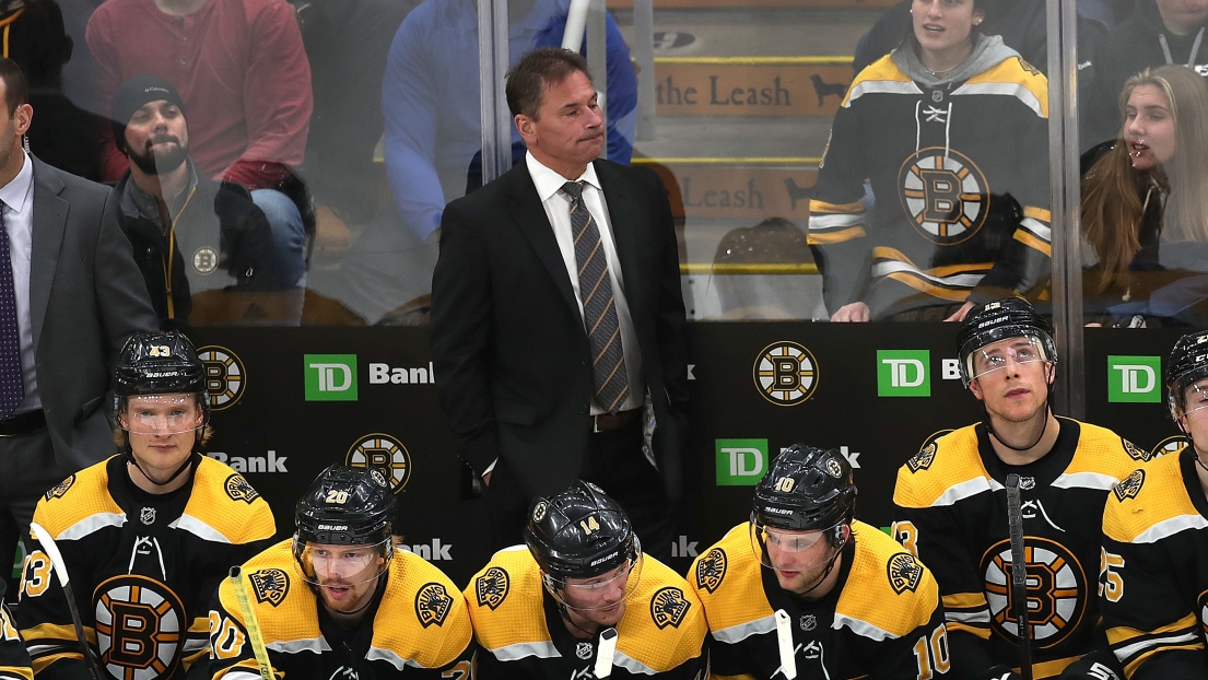 Bruce Cassidy et le banc des Bruins