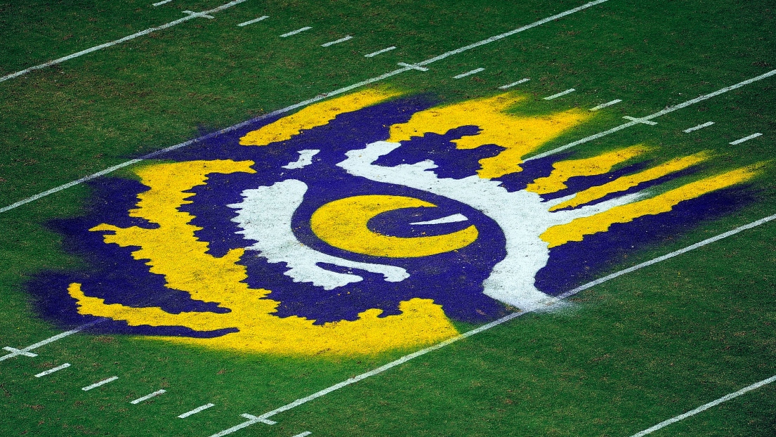 Le terrain de football de LSU