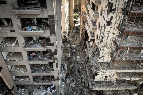 Les rues de Beyrouth après les explosions