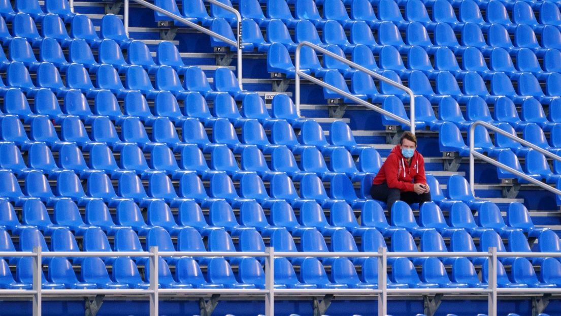 Un partisan solitaire au Stade Saputo