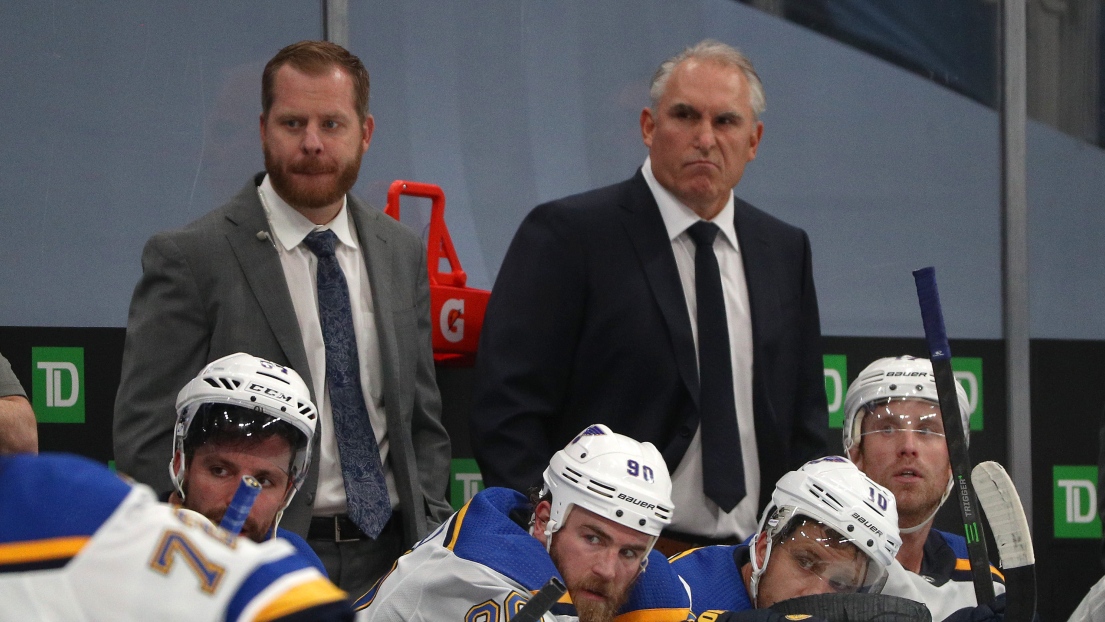 Le banc des Blues de St. Louis