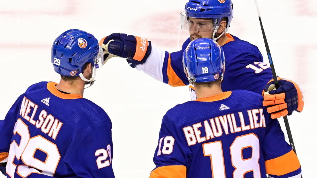 Josh Bailey, Brock Nelson et Anthony Beauvillier