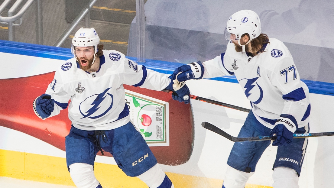 Brayden Point et Victor Hedman