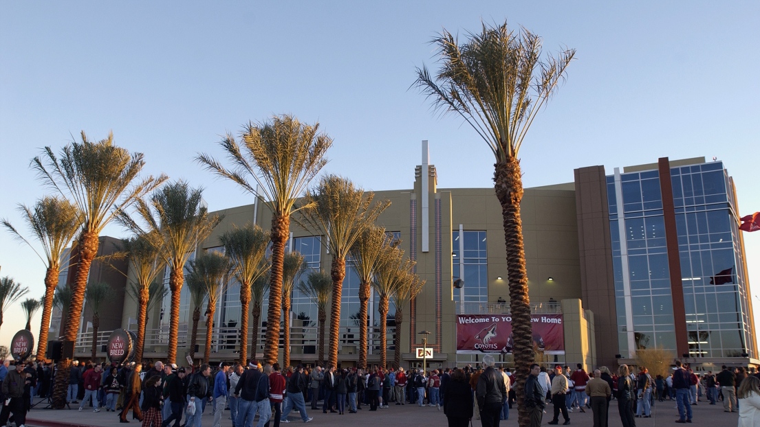 Le Jobing.com Arena, domicile des Coyotes de Phoenix. 