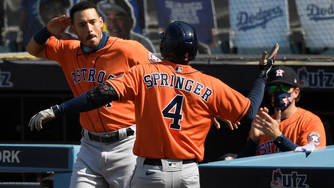 George Springer et Carlos Correa