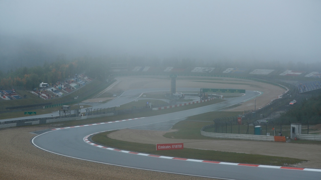 Le circuit du Nürburgring sous la pluie