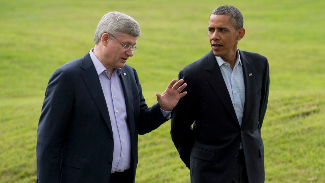 Stephen Harper et Barack Obama