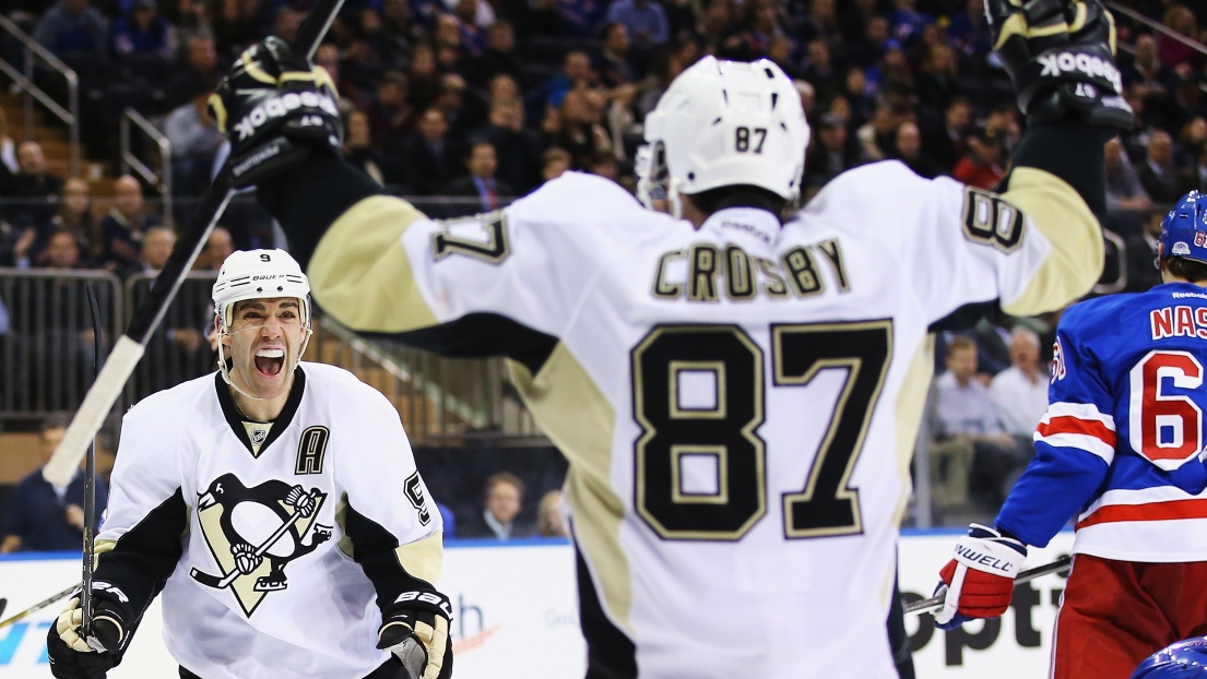 Pascal Dupuis et Sidney Crosby